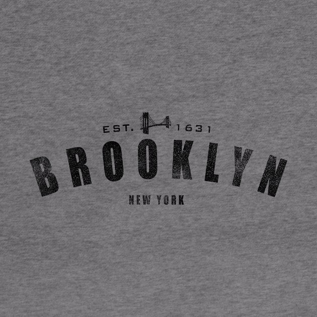 Brooklyn NY Bridge Vintage Souvenir by FireflyCreative